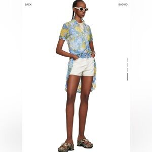 DRIES VAN NOTEN - SSENSE Exclusive Blue & Off-White Piscosa Denim Shorts - 29